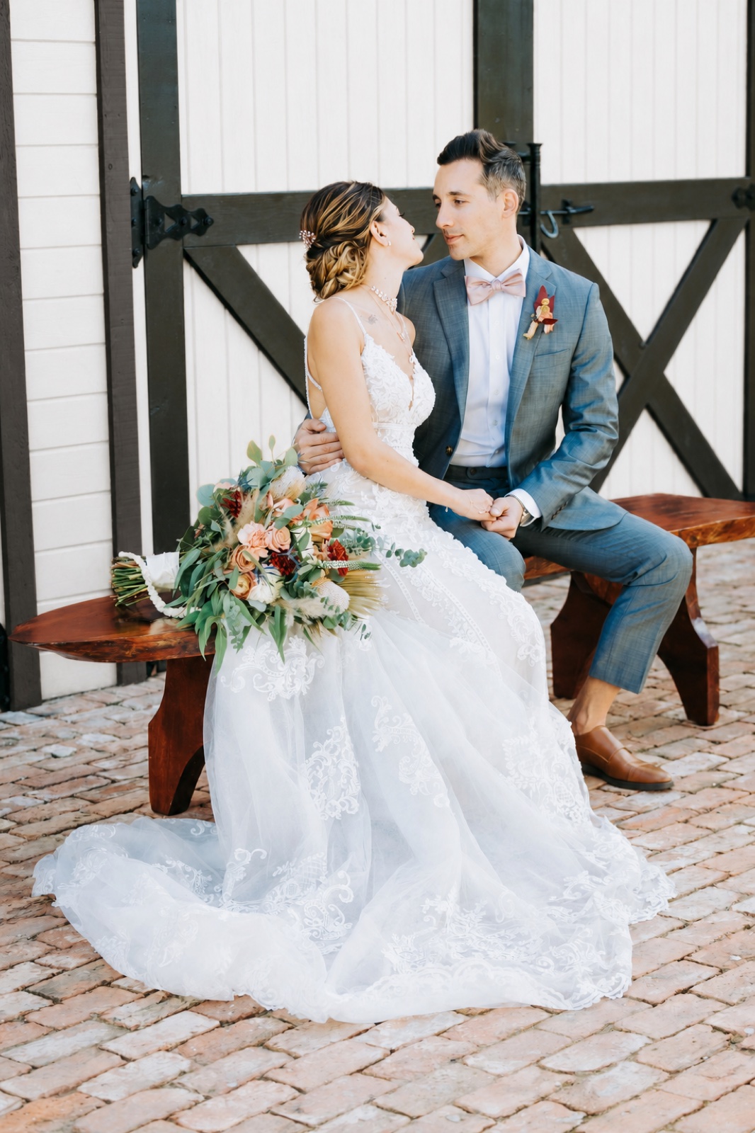 A couple on the Redland Farm Life grounds
