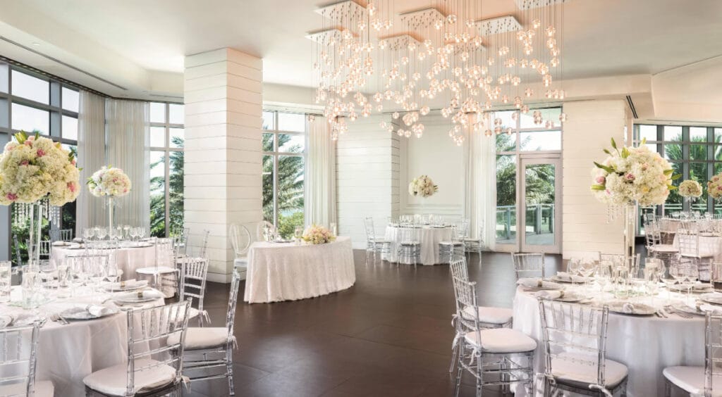 The Ritz-Carlton Bal Harbour, Miami interior wedding setup